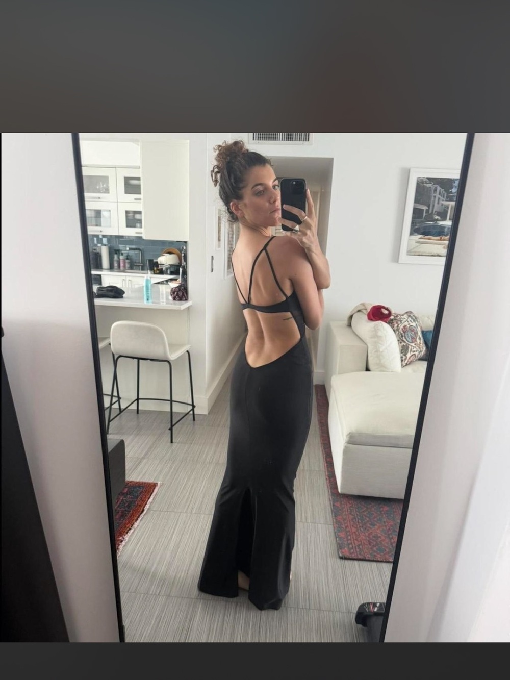 Retrofete Black Backless Maxi Dress - Picture 5 of 5
